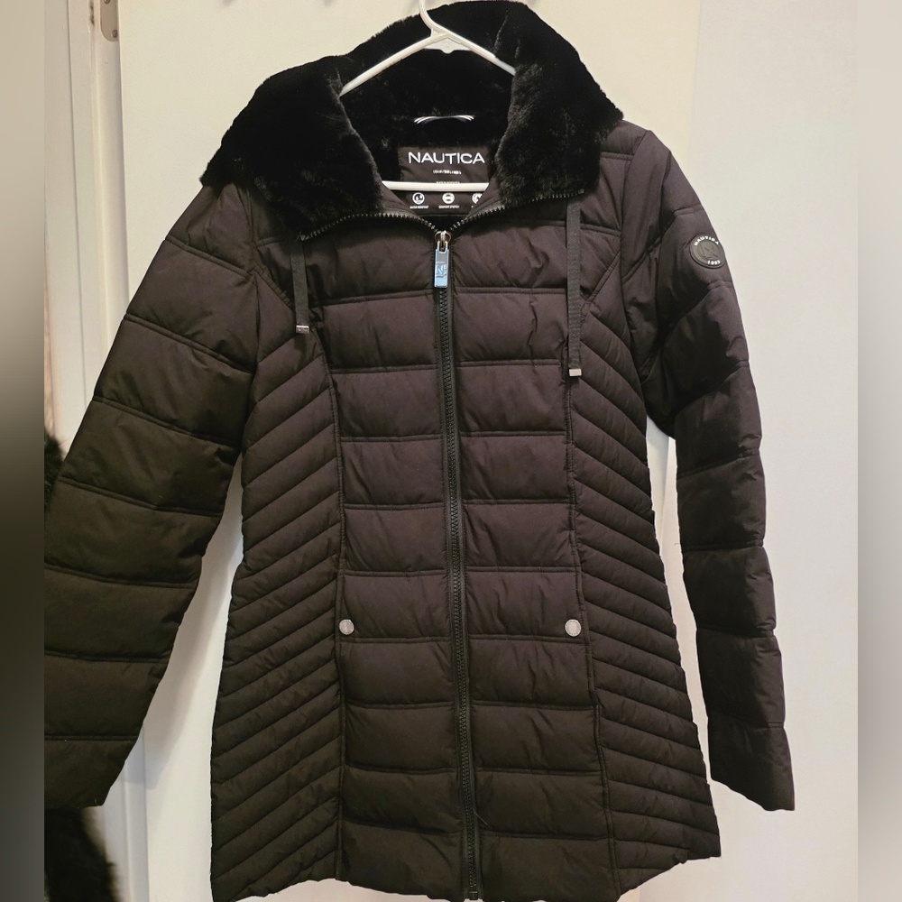Nautica Women's Black Quilted Jacket